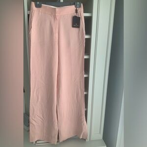 MASSIMO DUTTI Pink Split Hem Dress Pants Trousers Women’s Size 4 BRAND NEW